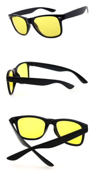 Gafas Negras Visión Nocturna de Lentes Amarillas