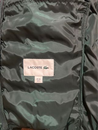 Chaqueta Lacoste verde acolchada