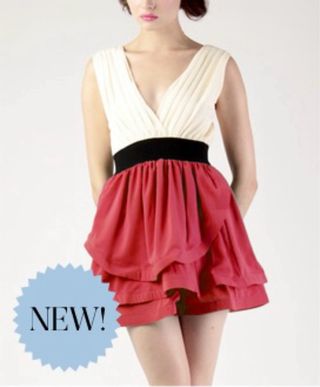 Vestido Kling beige y rosa talla XS