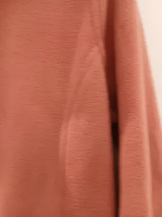 Felpa aperta rosa salmone con zip taglia S