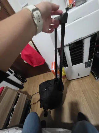 Maleta de viaje pequeña negra 20x40x27 cm ruedas