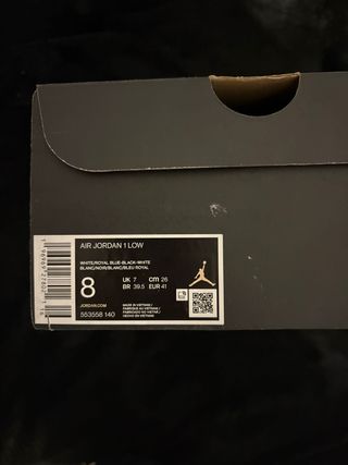 Air Jordan 1 Low Azul y Blanco