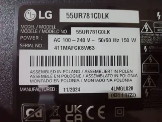 TV LG 55 4 meses de uso