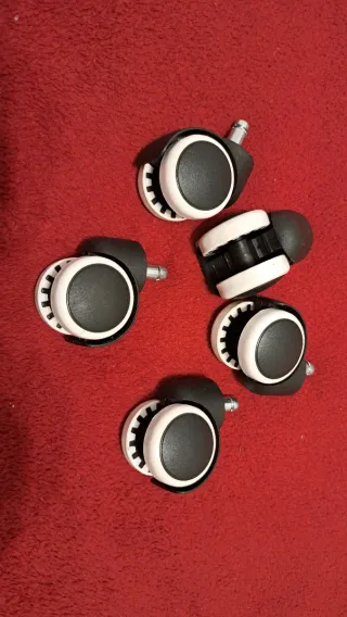 Ruote per Sedia da Ufficio (Confezione da 5)