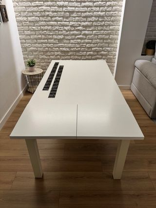 Mesa de salón extensible madera