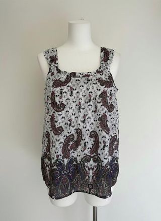 Blusa M. Maggio Paisley Calavera Talla XXL