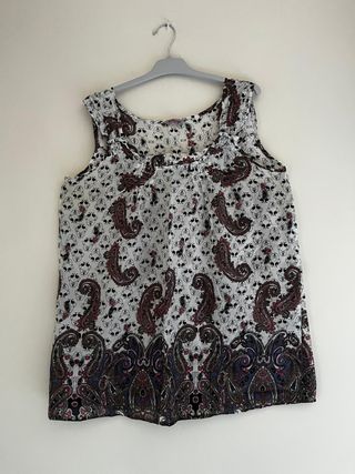 Blusa M. Maggio Paisley Calavera Talla XXL