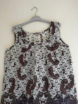 Blusa M. Maggio Paisley Calavera Talla XXL