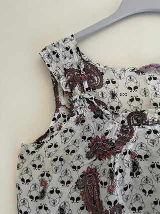 Blusa M. Maggio Paisley Calavera Talla XXL