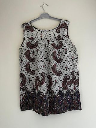 Blusa M. Maggio Paisley Calavera Talla XXL