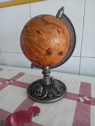 Globo Terrestre Base Metálica