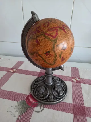 Globo Terrestre Base Metálica