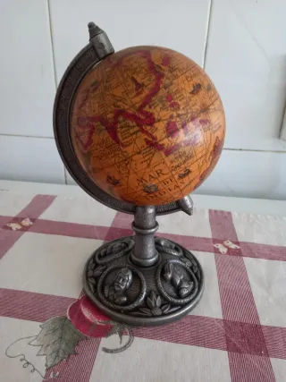 Globo Terrestre Base Metálica
