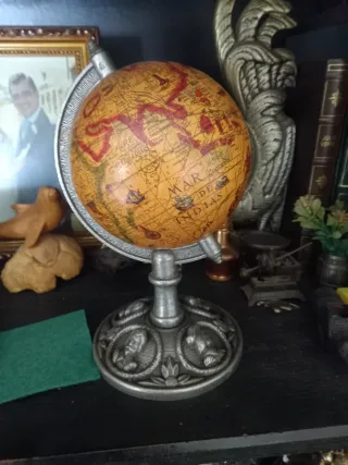 Globo Terrestre Base Metálica