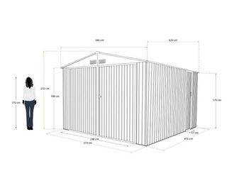 Garaje metálico Gardiun Surrey 15.96 m2