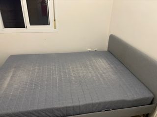 Cama 135x190 cm gris