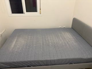 Cama 135x190 cm gris