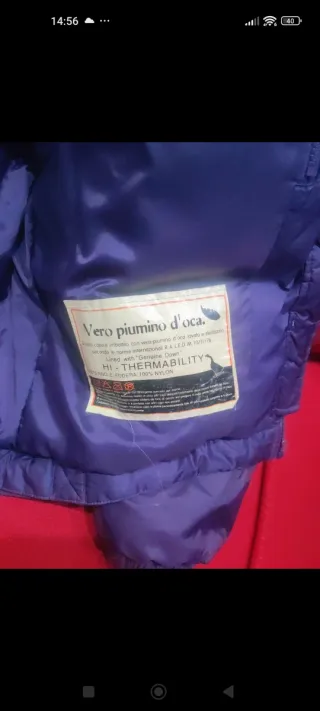 Bomber piumino d'oca con cappuccio Accent