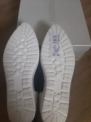 Scarpe Fracomina n. 38 Pelle Nero/Bianco