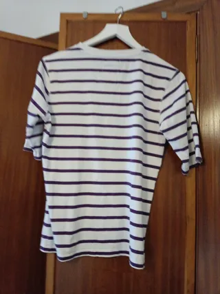 Lote Camisa Blanca y Camiseta Rayas