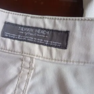 Pantaloni donna color panna