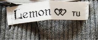 Vestido Lemon gris manga larga