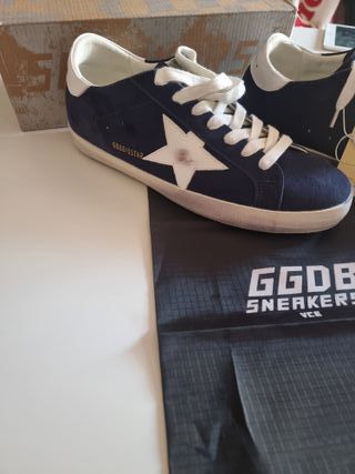Golden Goose Scarpe Blu/Bianche Nuove