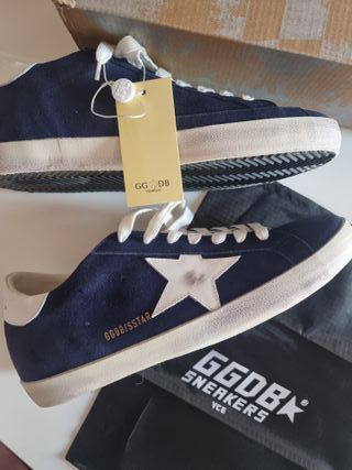 Golden Goose Scarpe Blu/Bianche Nuove