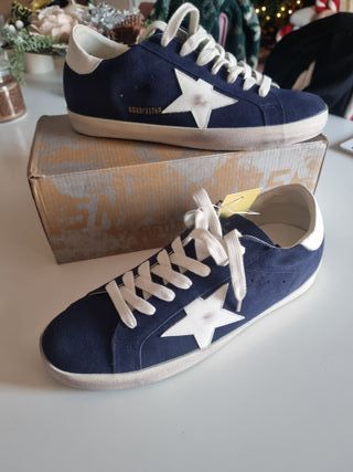 Golden Goose Scarpe Blu/Bianche Nuove