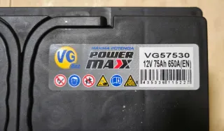 Batería Coche VG Bat Power Max 75Ah