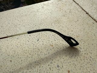 Occhiali da sole Gucci grigio azzurro e dorati