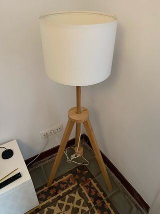 Lámpara de pie IKEA LAUTERS Madera y Tela