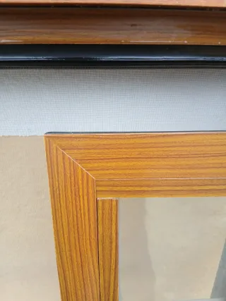 Ventanas aluminio color cerezo