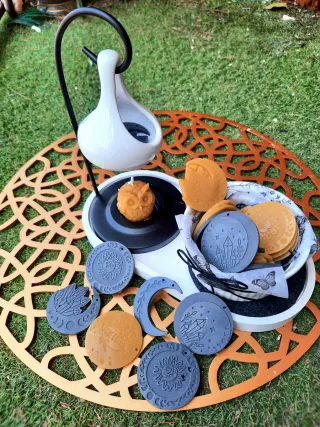 Bruciatore di cera e wax melts al miele