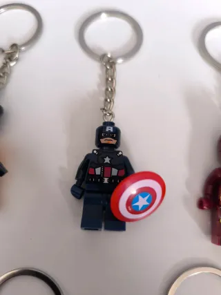 Llaveros DC tipo Lego (7 unidades)