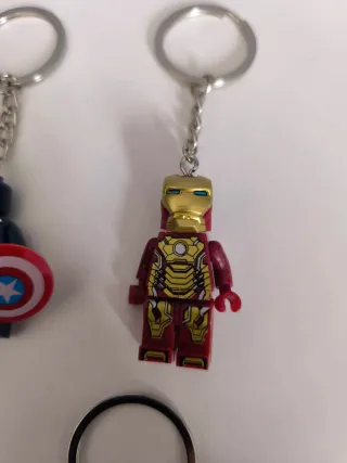 Llaveros DC tipo Lego (7 unidades)