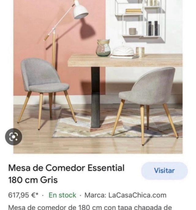 Mesa comedor madera ESSENTIAL 180x90