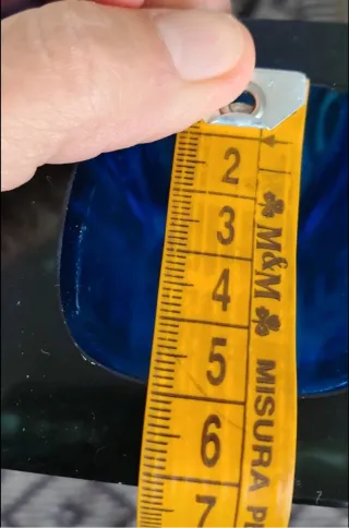 Vaso Murano Vetro Blu ( con difetto