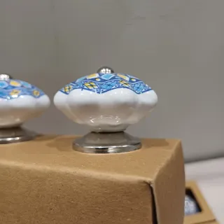 Pomelli ceramica dipinti a mano - Set 8 pezzi