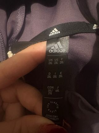 Chaqueta Real Madrid Adidas Morada Talla XXL