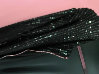 Chaqueta lentejuelas verde y plateada