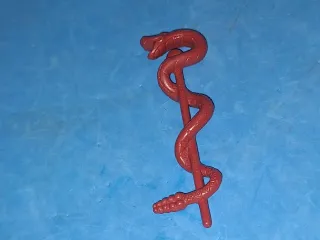 Mattel 1985 Báculo Bastón de Rattlor MOTU