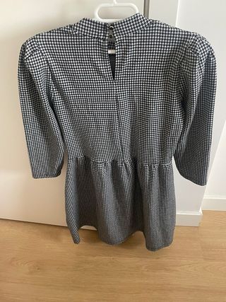 Vestido estampado pata de gallo