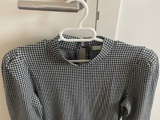 Vestido estampado pata de gallo