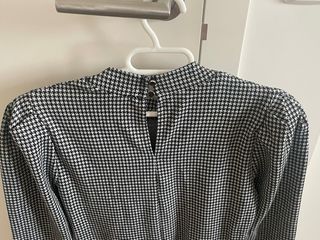 Vestido estampado pata de gallo