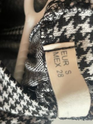 Vestido estampado pata de gallo