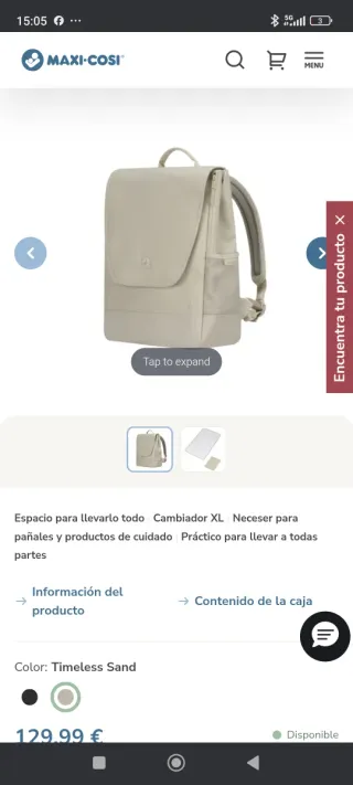 Zaino fasciatoio Maxi-Cosi Beige