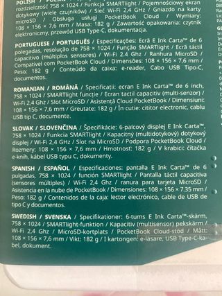 PocketBook Verse E-Reader Nuovo