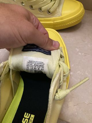 Converse Verdes y Amarillas Talla 38