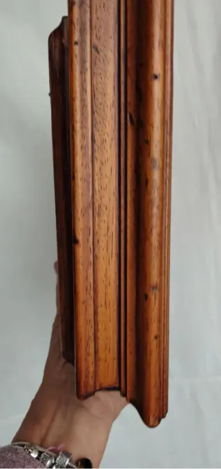 Portachiavi vintage vetro e legno